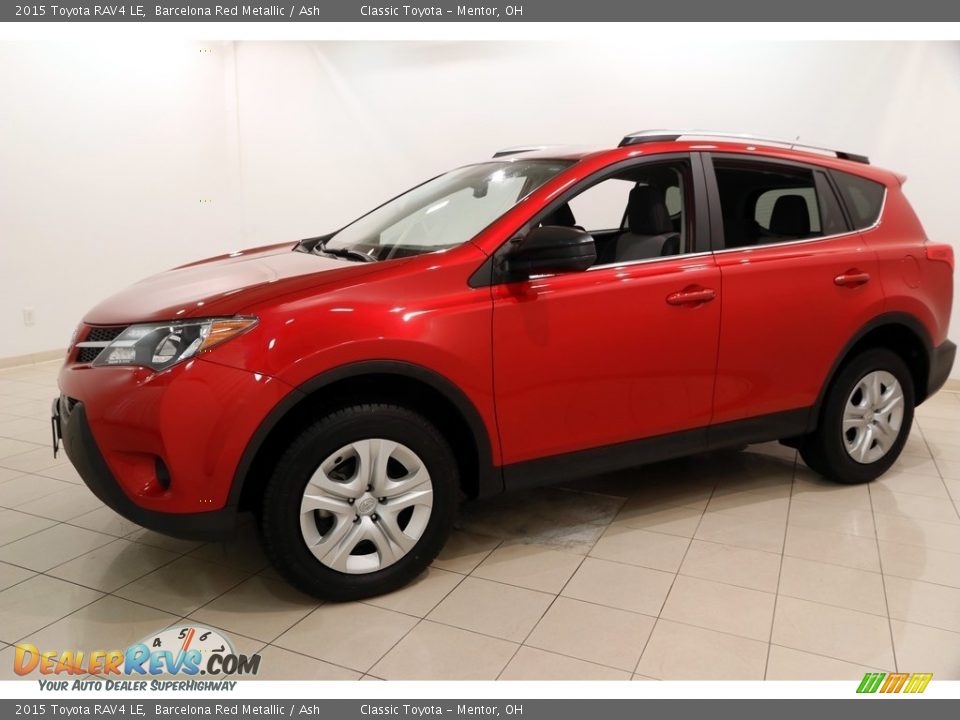 2015 Toyota RAV4 LE Barcelona Red Metallic / Ash Photo #3