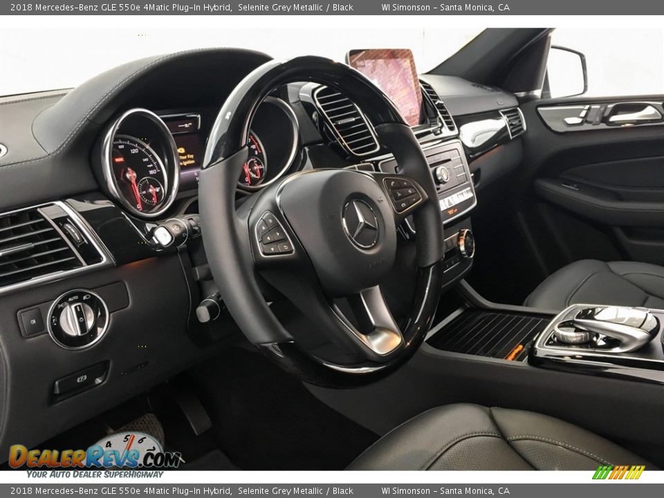 2018 Mercedes-Benz GLE 550e 4Matic Plug-In Hybrid Selenite Grey Metallic / Black Photo #4