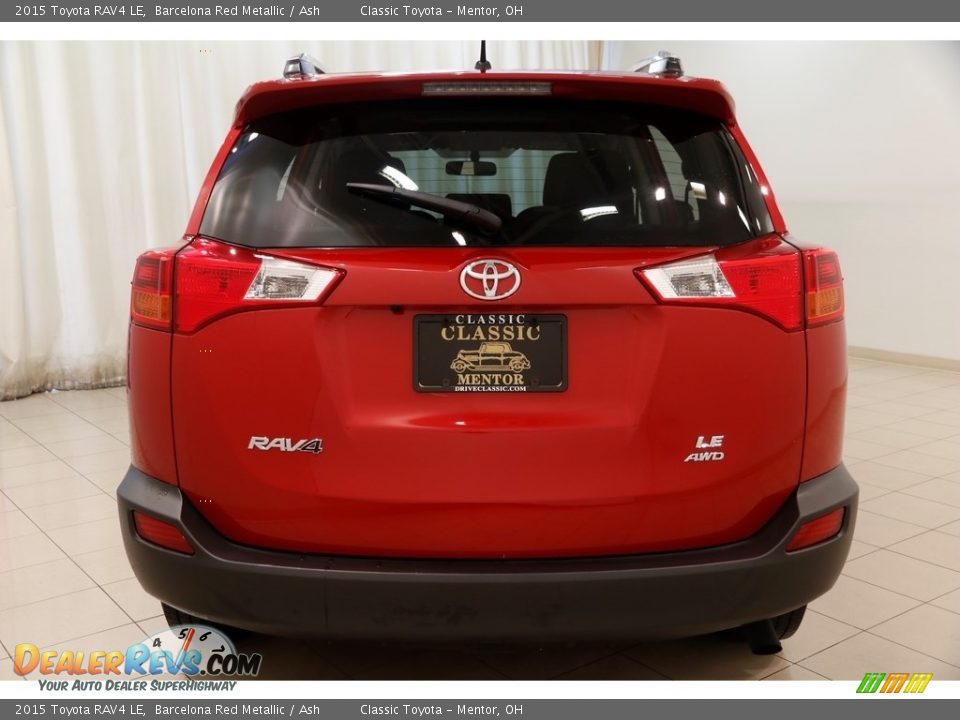 2015 Toyota RAV4 LE Barcelona Red Metallic / Ash Photo #14