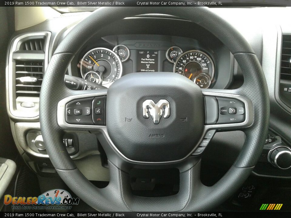 2019 Ram 1500 Tradesman Crew Cab Billett Silver Metallic / Black Photo #14
