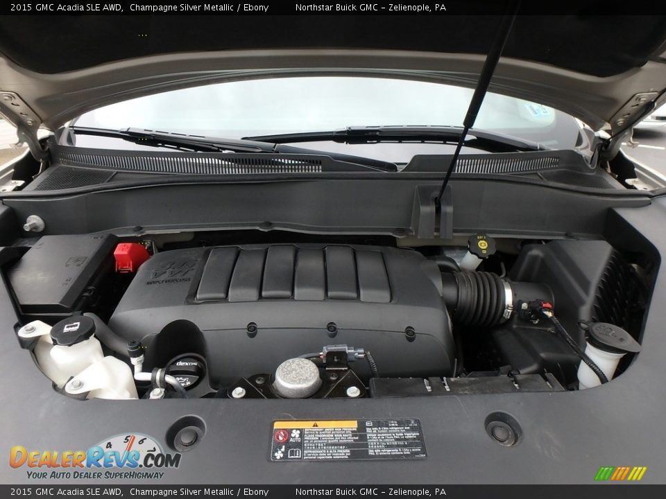 2015 GMC Acadia SLE AWD Champagne Silver Metallic / Ebony Photo #2