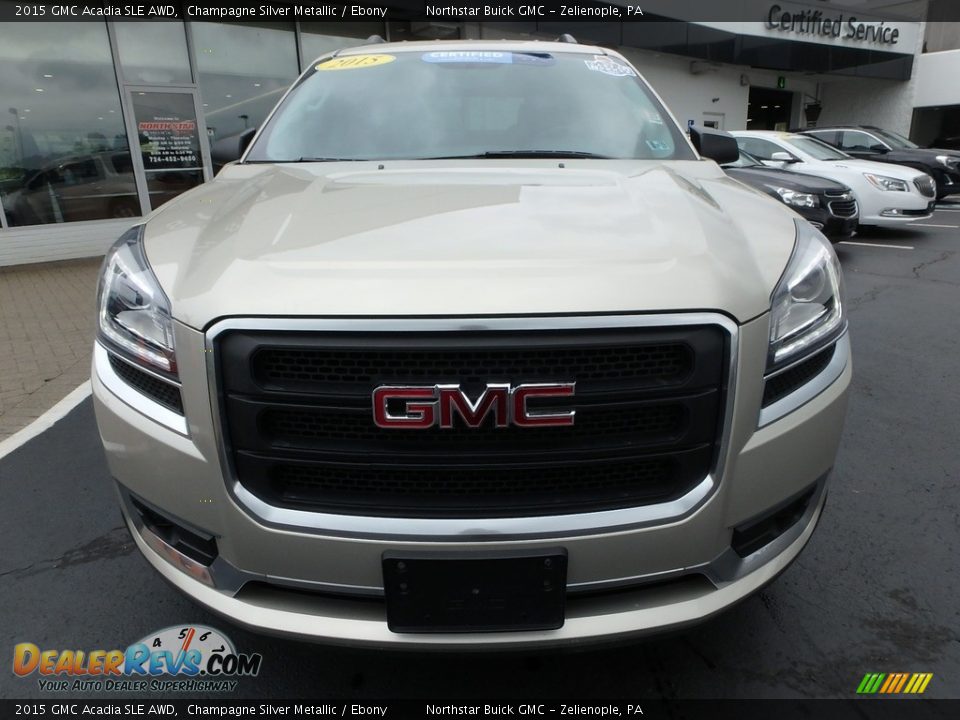 2015 GMC Acadia SLE AWD Champagne Silver Metallic / Ebony Photo #3