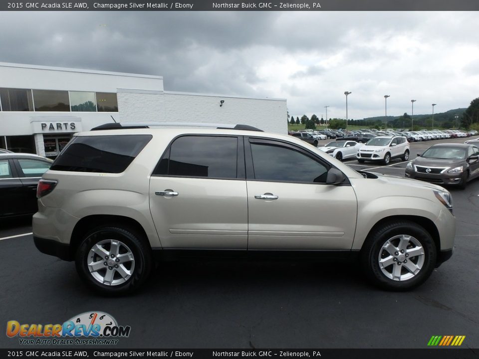 2015 GMC Acadia SLE AWD Champagne Silver Metallic / Ebony Photo #5