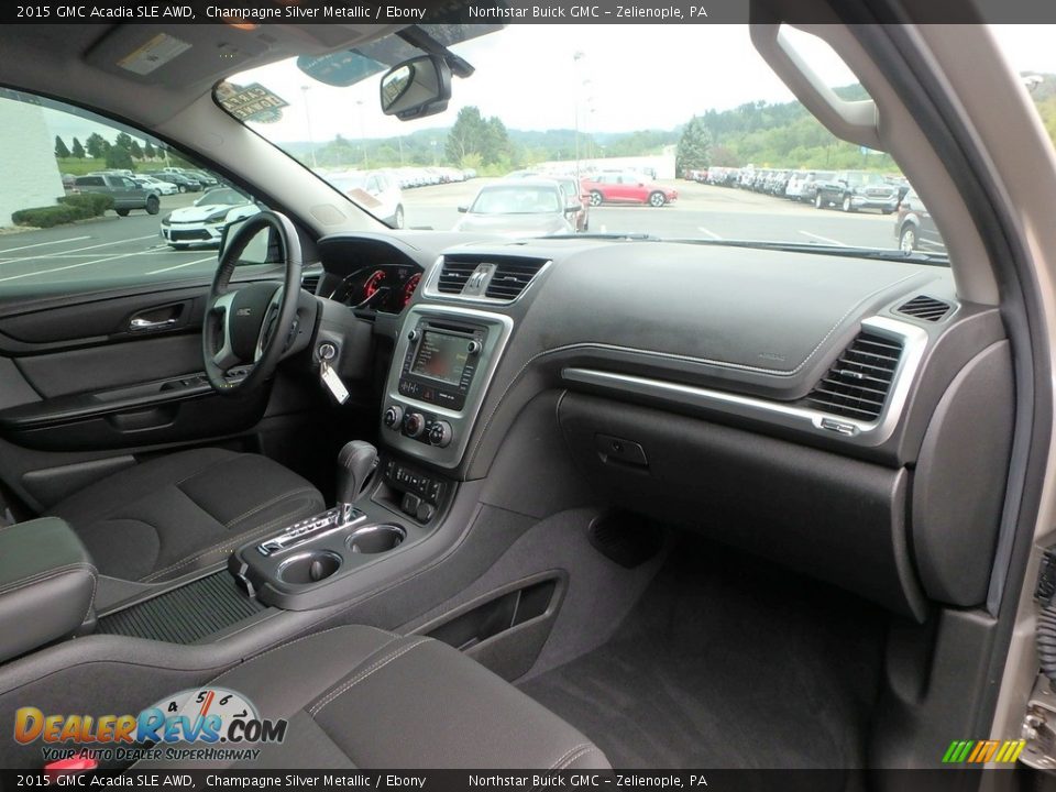 2015 GMC Acadia SLE AWD Champagne Silver Metallic / Ebony Photo #6