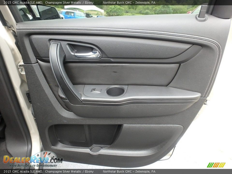 2015 GMC Acadia SLE AWD Champagne Silver Metallic / Ebony Photo #8