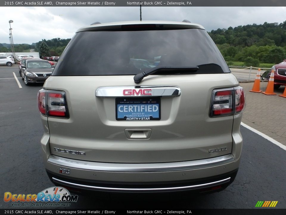 2015 GMC Acadia SLE AWD Champagne Silver Metallic / Ebony Photo #10