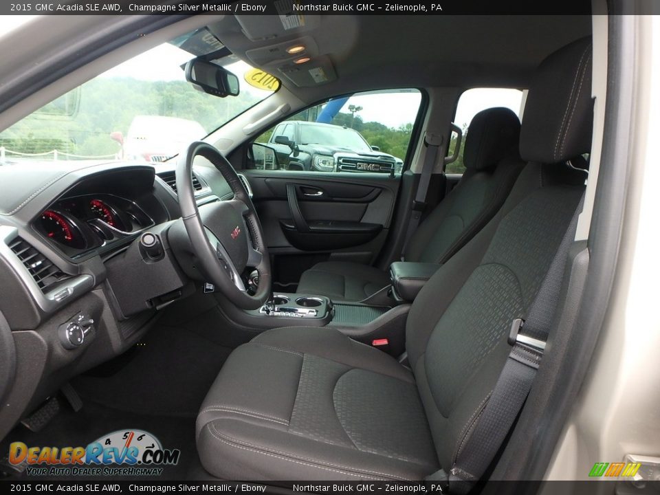 2015 GMC Acadia SLE AWD Champagne Silver Metallic / Ebony Photo #16