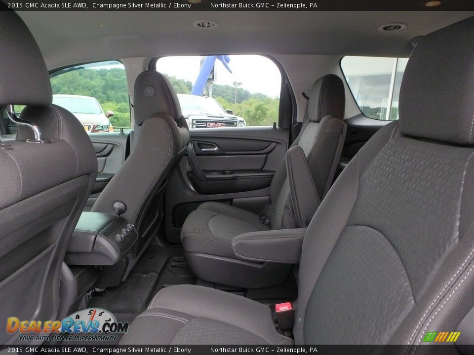 2015 GMC Acadia SLE AWD Champagne Silver Metallic / Ebony Photo #17