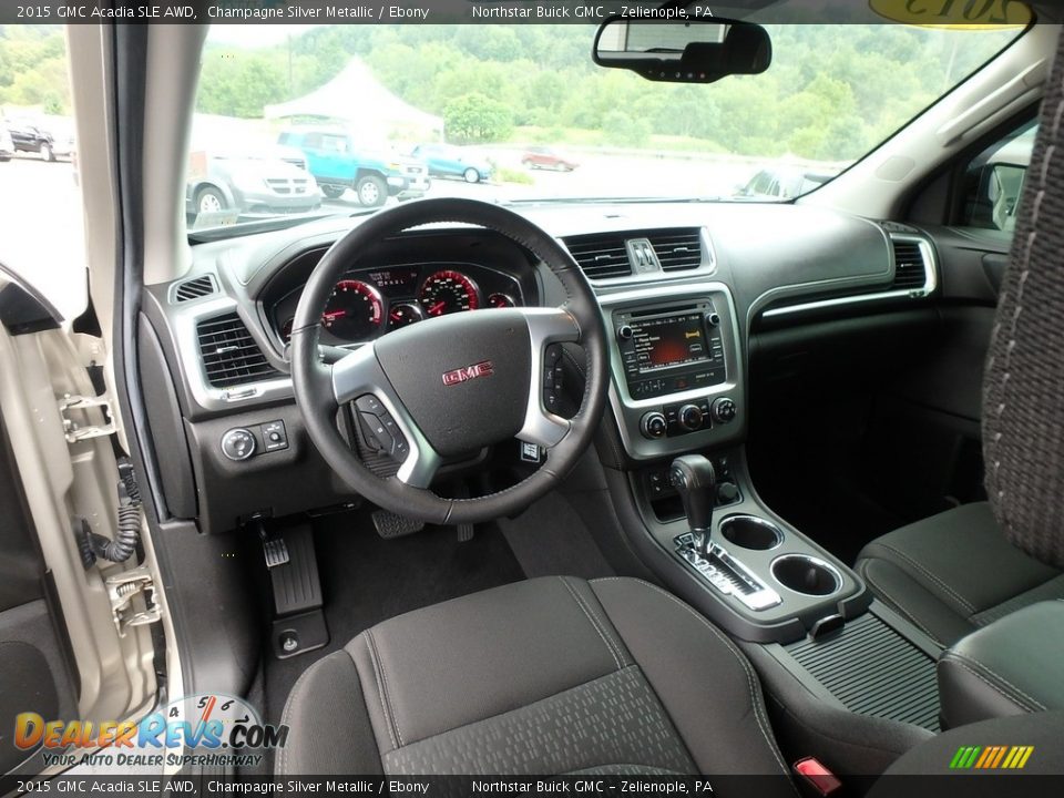 2015 GMC Acadia SLE AWD Champagne Silver Metallic / Ebony Photo #19
