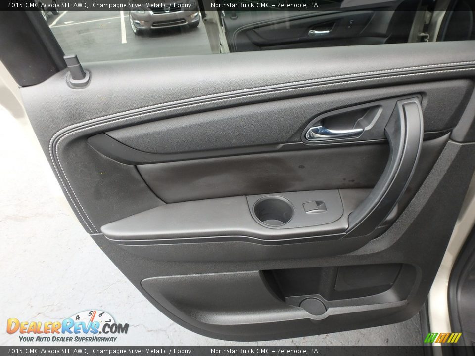2015 GMC Acadia SLE AWD Champagne Silver Metallic / Ebony Photo #20