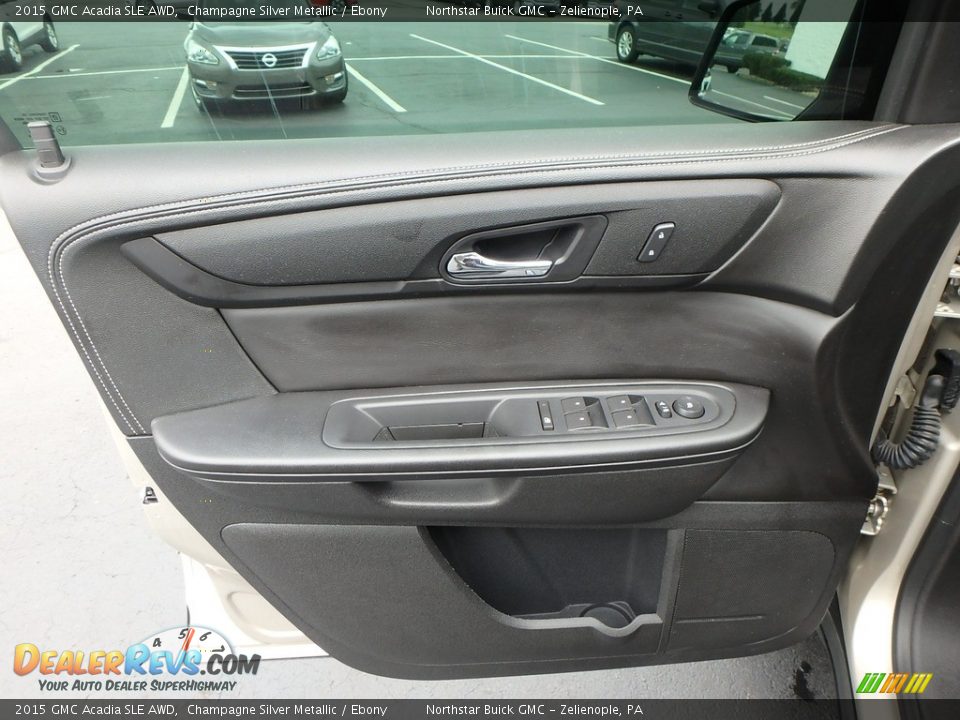 2015 GMC Acadia SLE AWD Champagne Silver Metallic / Ebony Photo #21