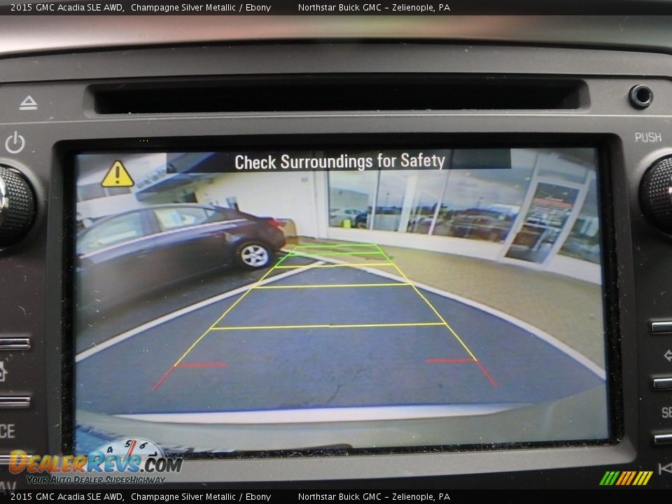 2015 GMC Acadia SLE AWD Champagne Silver Metallic / Ebony Photo #28
