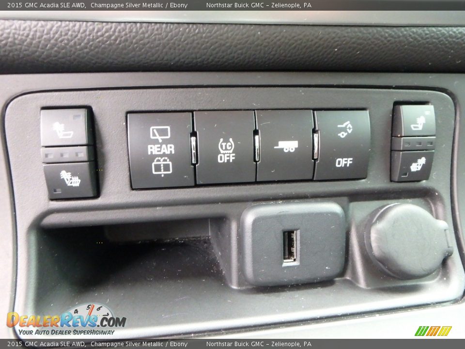 2015 GMC Acadia SLE AWD Champagne Silver Metallic / Ebony Photo #29