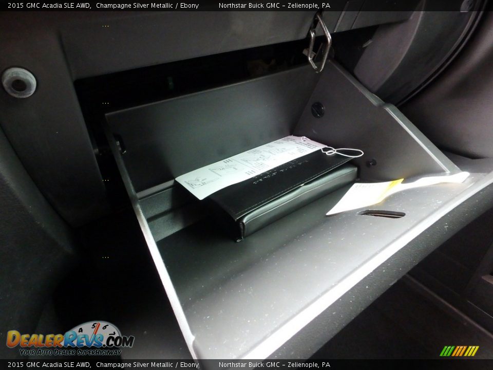 2015 GMC Acadia SLE AWD Champagne Silver Metallic / Ebony Photo #30