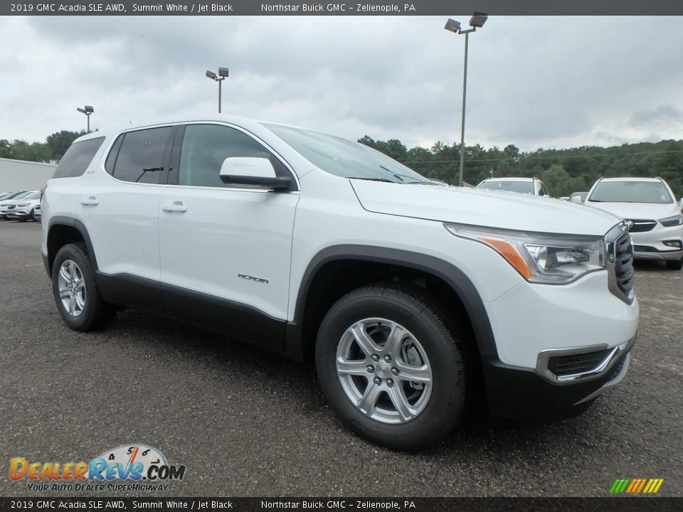 2019 GMC Acadia SLE AWD Summit White / Jet Black Photo #3