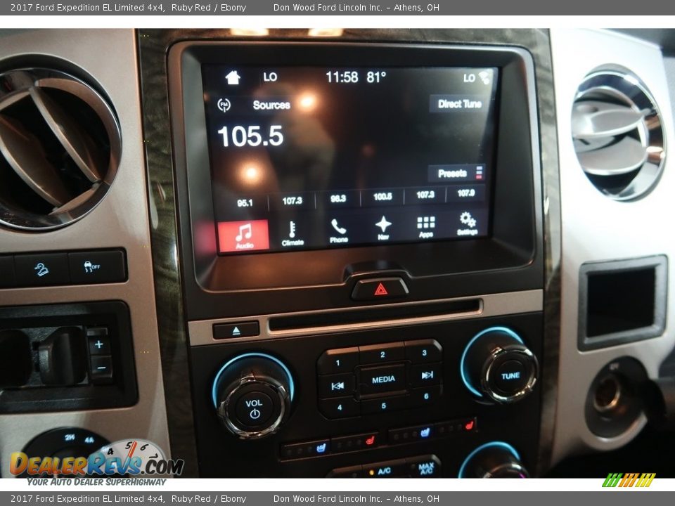 2017 Ford Expedition EL Limited 4x4 Ruby Red / Ebony Photo #22
