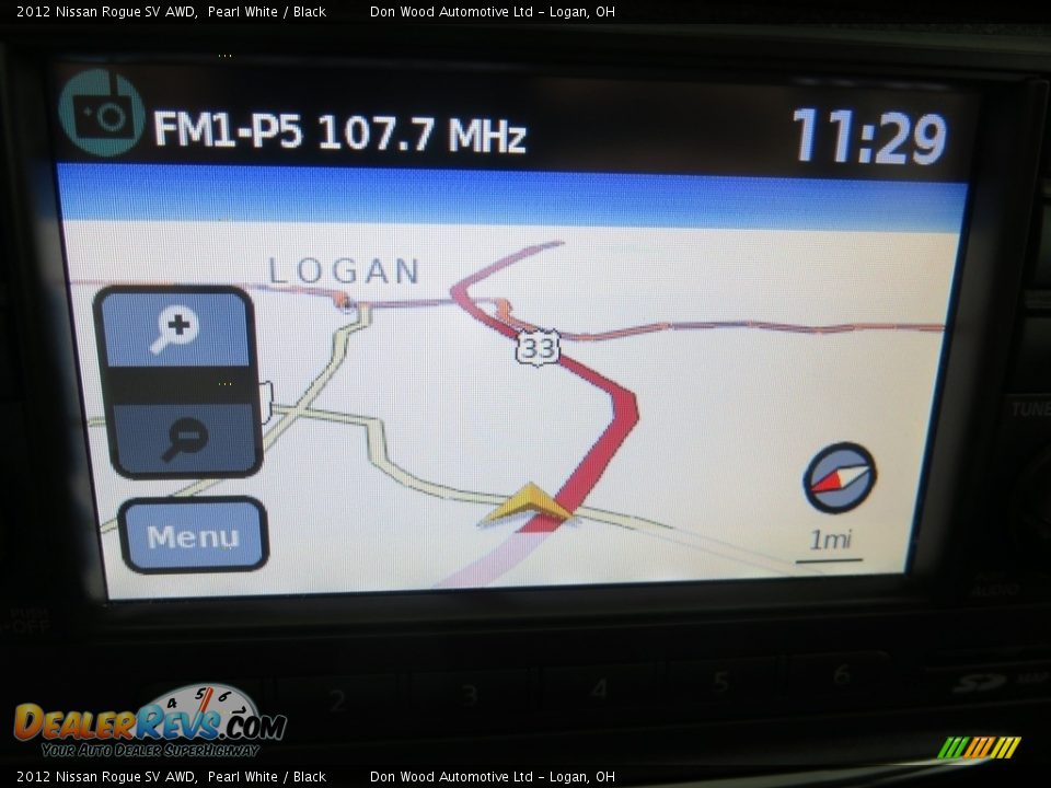 2012 Nissan Rogue SV AWD Pearl White / Black Photo #2