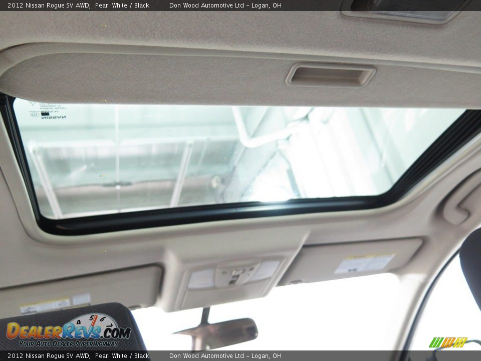 2012 Nissan Rogue SV AWD Pearl White / Black Photo #3