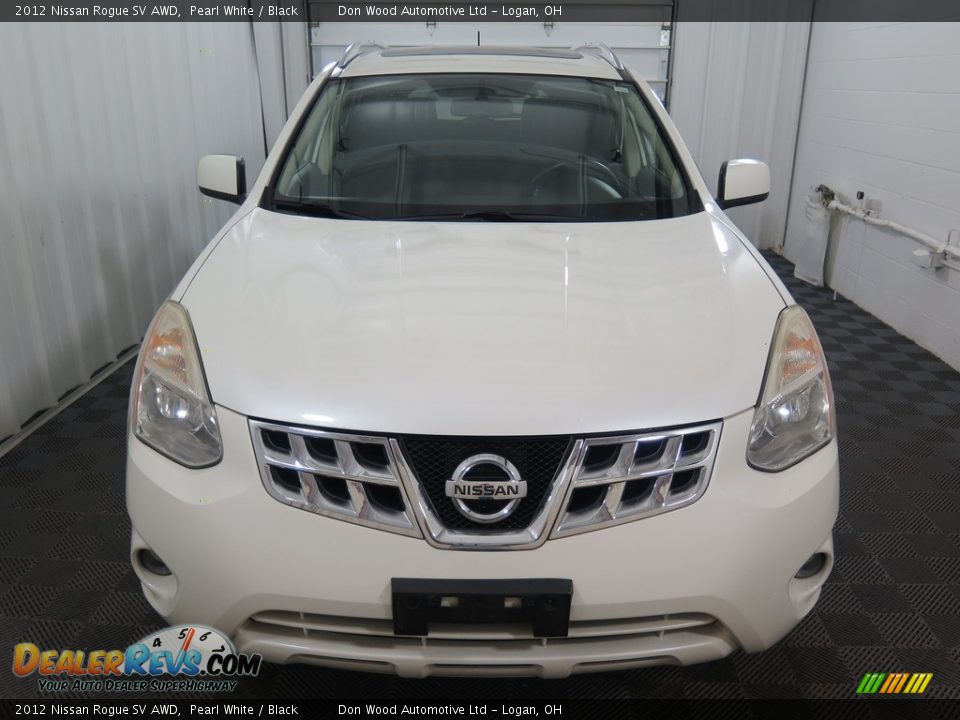 2012 Nissan Rogue SV AWD Pearl White / Black Photo #6