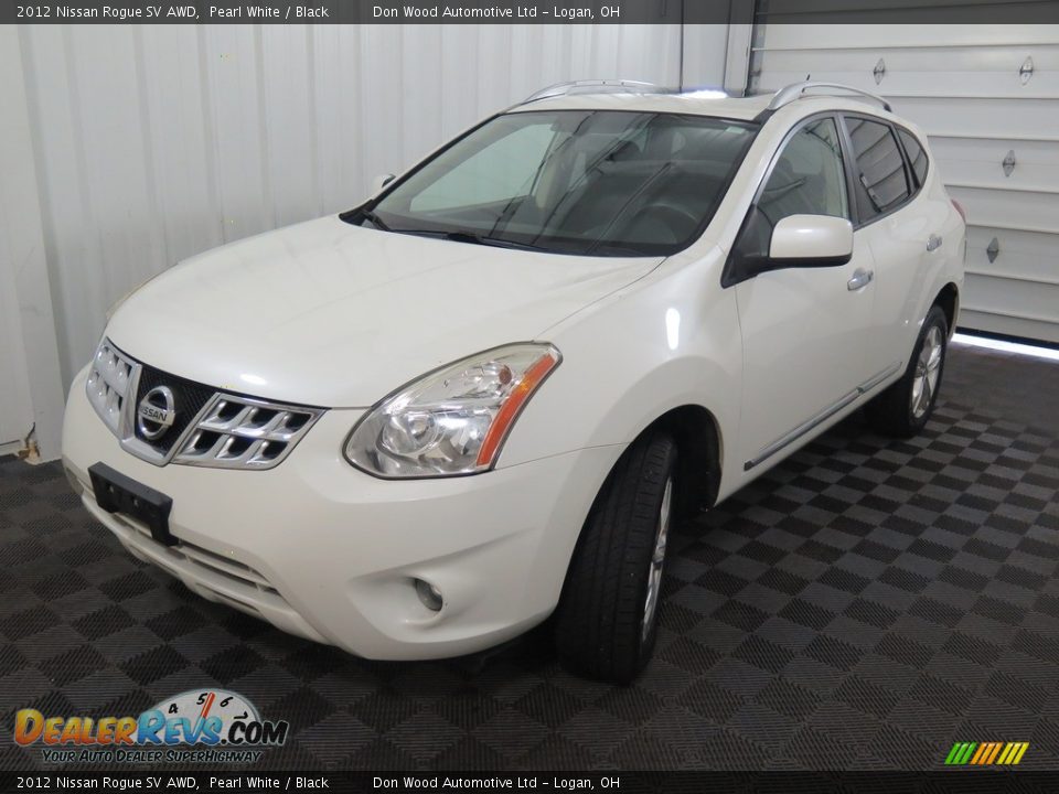 2012 Nissan Rogue SV AWD Pearl White / Black Photo #7