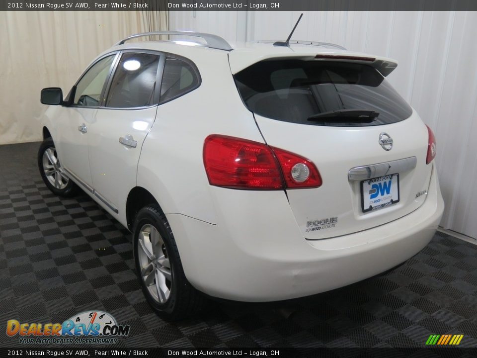 2012 Nissan Rogue SV AWD Pearl White / Black Photo #8