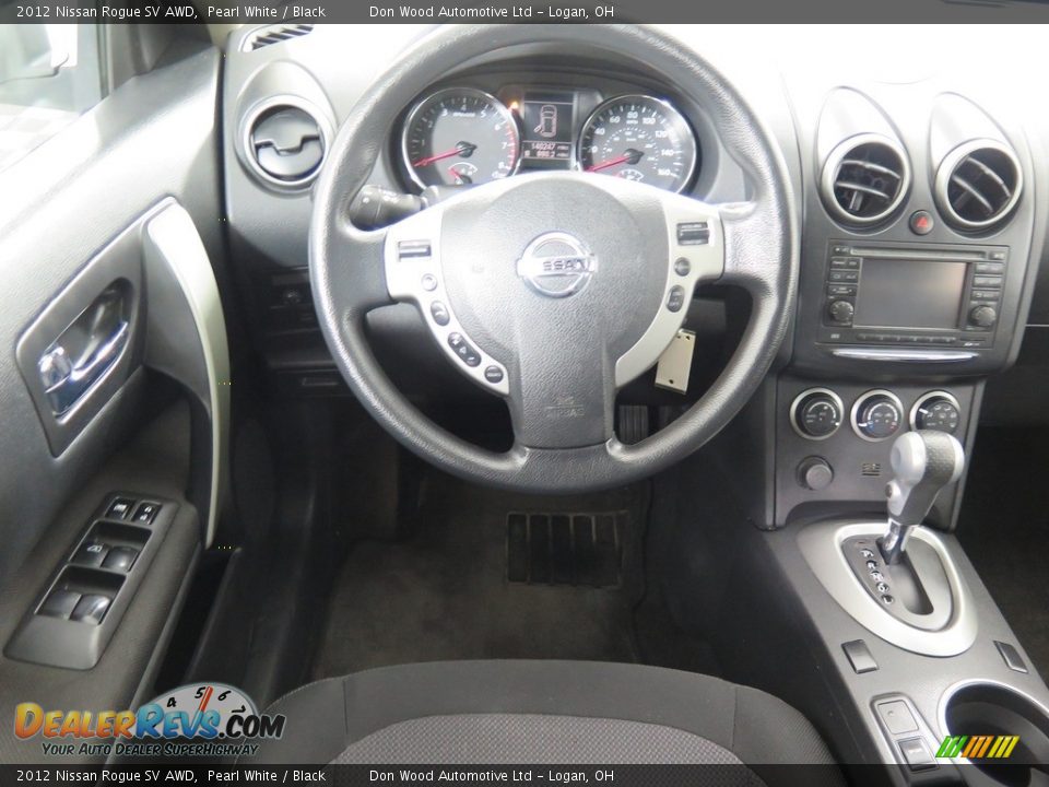 2012 Nissan Rogue SV AWD Pearl White / Black Photo #12