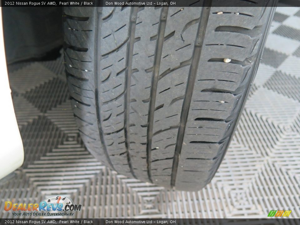 2012 Nissan Rogue SV AWD Pearl White / Black Photo #22