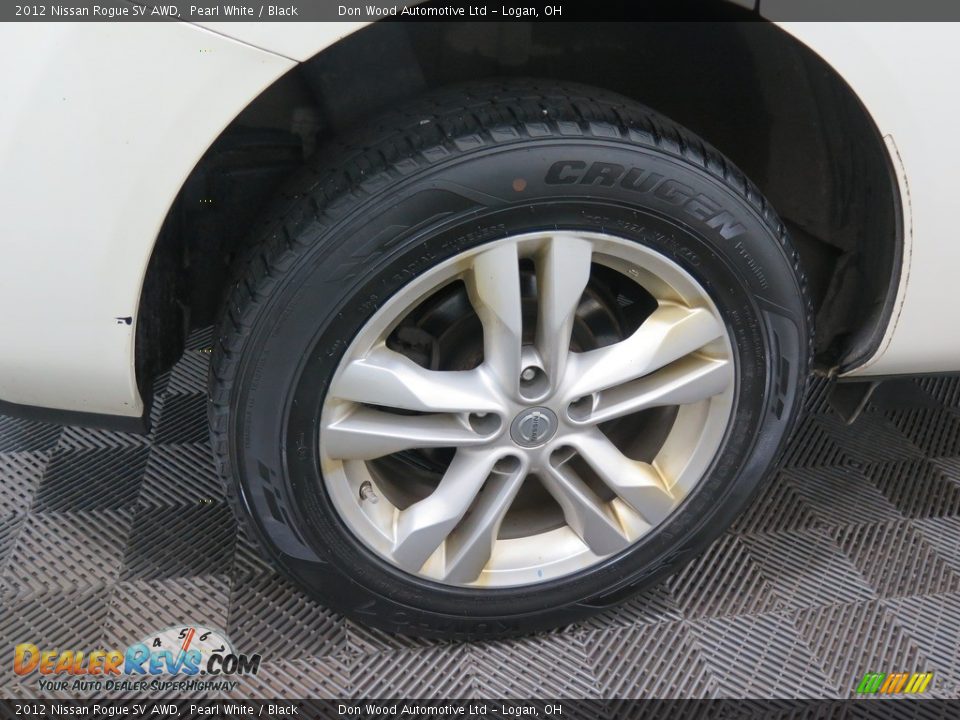2012 Nissan Rogue SV AWD Pearl White / Black Photo #23