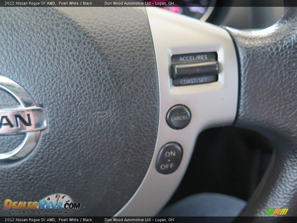 2012 Nissan Rogue SV AWD Pearl White / Black Photo #36