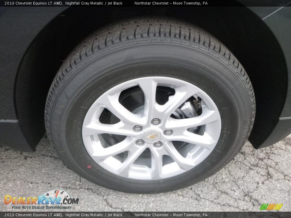2019 Chevrolet Equinox LT AWD Nightfall Gray Metallic / Jet Black Photo #9