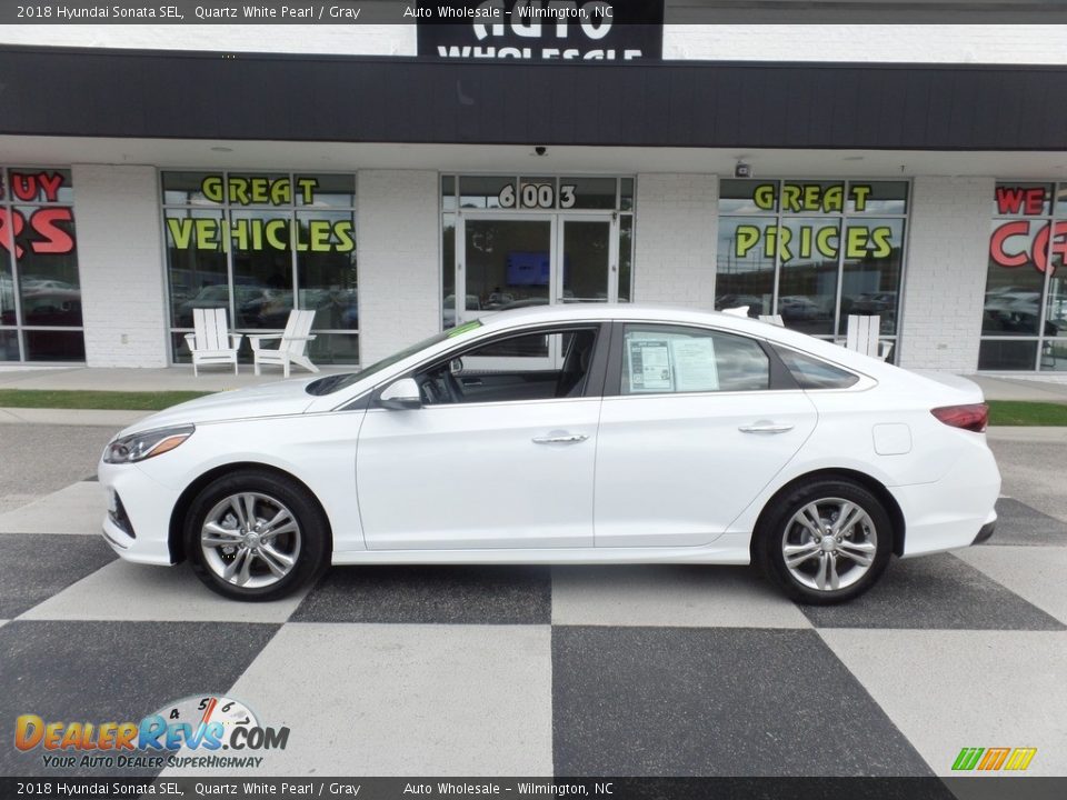 2018 Hyundai Sonata SEL Quartz White Pearl / Gray Photo #1