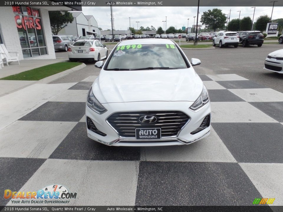 2018 Hyundai Sonata SEL Quartz White Pearl / Gray Photo #2