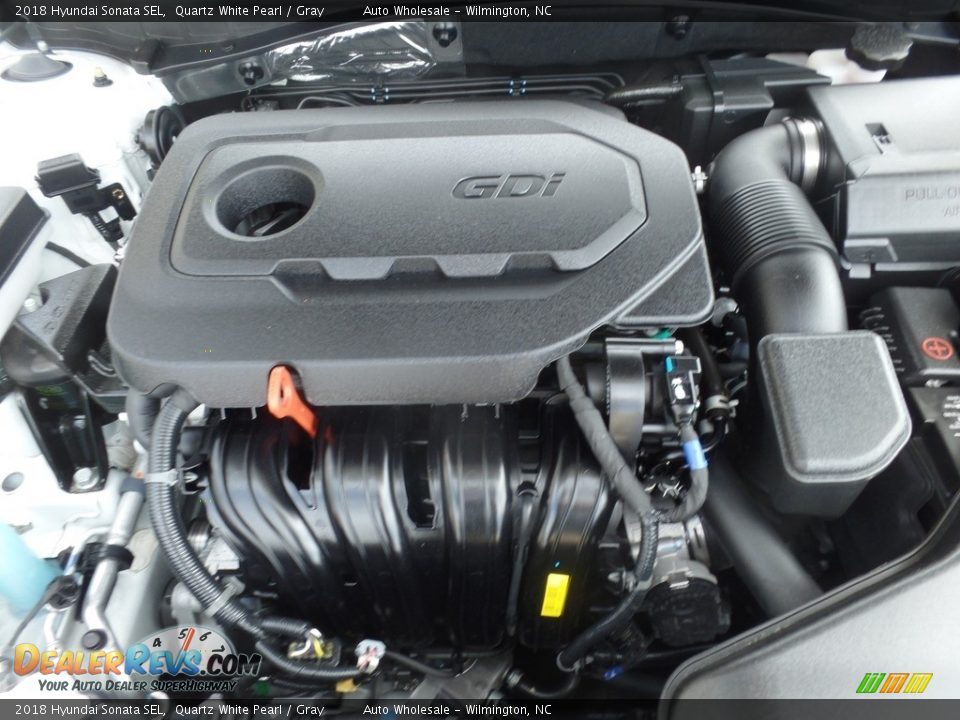 2018 Hyundai Sonata SEL Quartz White Pearl / Gray Photo #6