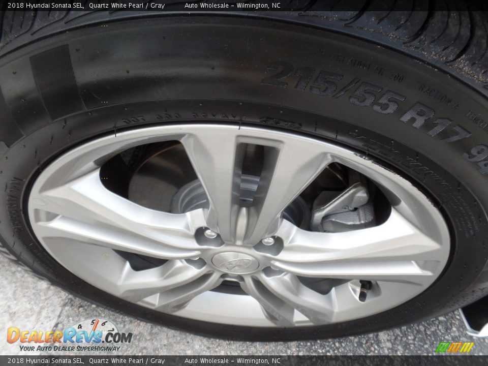 2018 Hyundai Sonata SEL Quartz White Pearl / Gray Photo #7