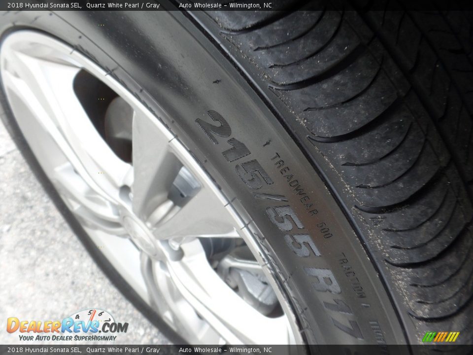2018 Hyundai Sonata SEL Quartz White Pearl / Gray Photo #8