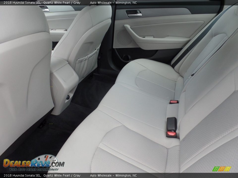2018 Hyundai Sonata SEL Quartz White Pearl / Gray Photo #12