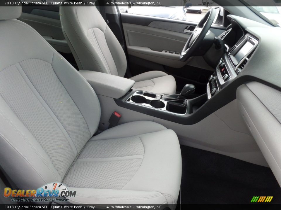2018 Hyundai Sonata SEL Quartz White Pearl / Gray Photo #13