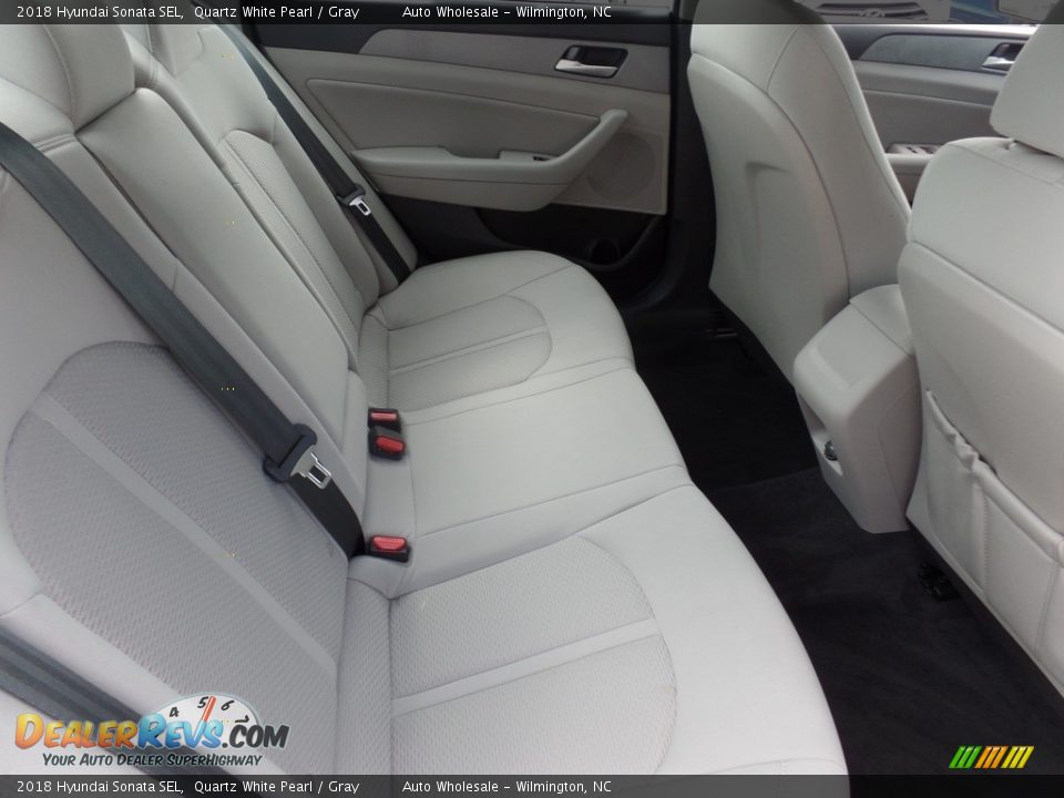 2018 Hyundai Sonata SEL Quartz White Pearl / Gray Photo #14