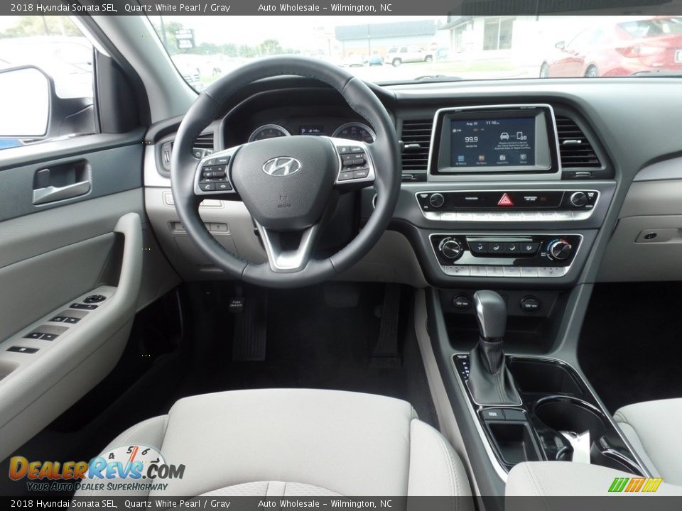 2018 Hyundai Sonata SEL Quartz White Pearl / Gray Photo #15