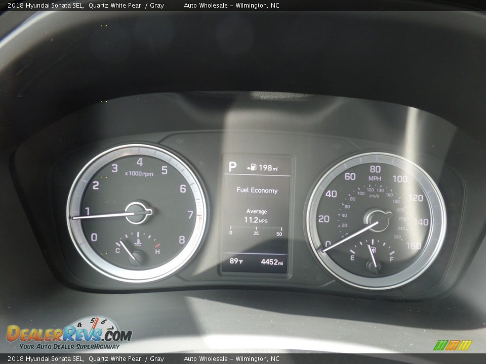 2018 Hyundai Sonata SEL Quartz White Pearl / Gray Photo #16