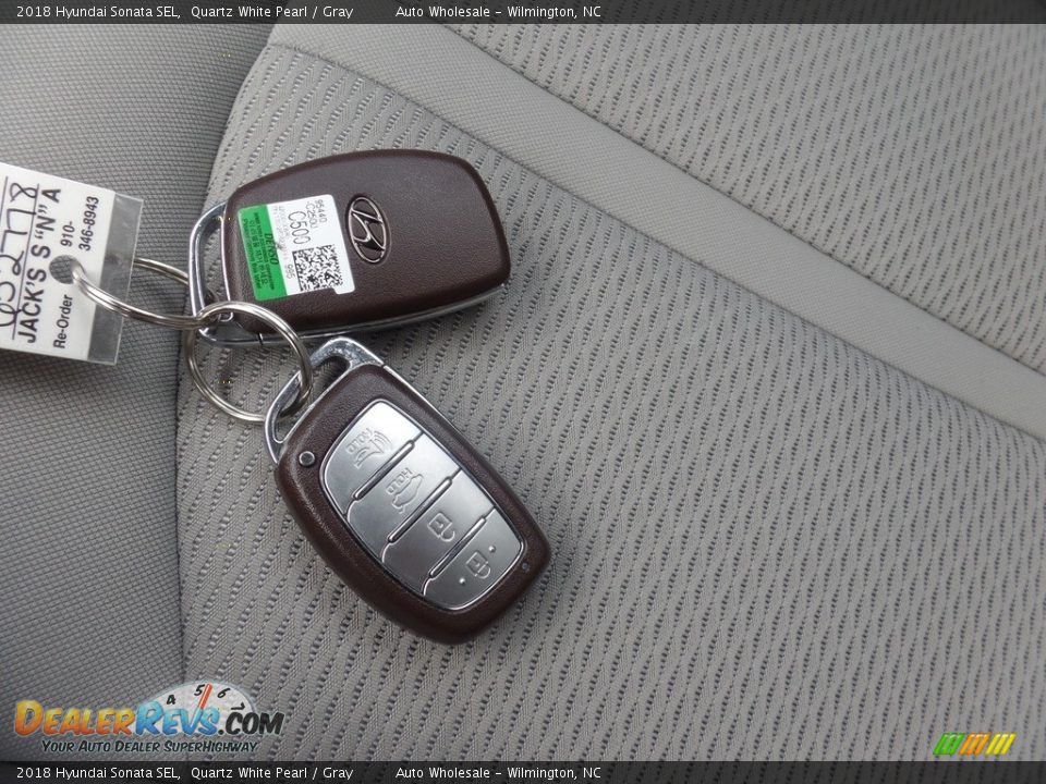 2018 Hyundai Sonata SEL Quartz White Pearl / Gray Photo #20