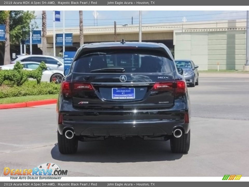 2019 Acura MDX A Spec SH-AWD Majestic Black Pearl / Red Photo #6