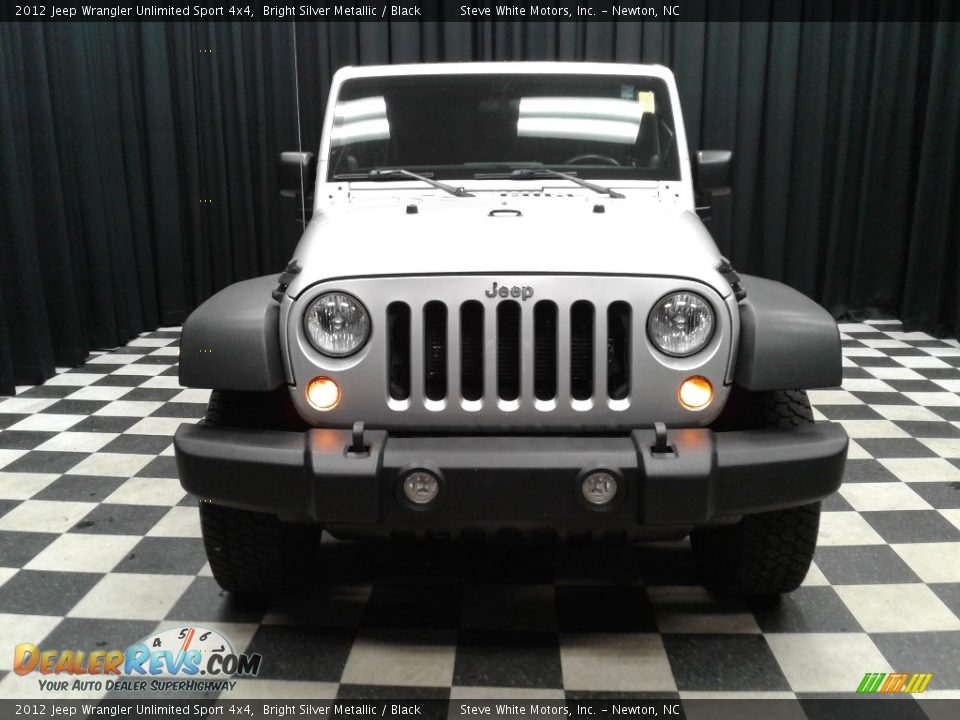 2012 Jeep Wrangler Unlimited Sport 4x4 Bright Silver Metallic / Black Photo #3