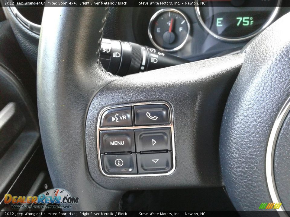 2012 Jeep Wrangler Unlimited Sport 4x4 Bright Silver Metallic / Black Photo #15
