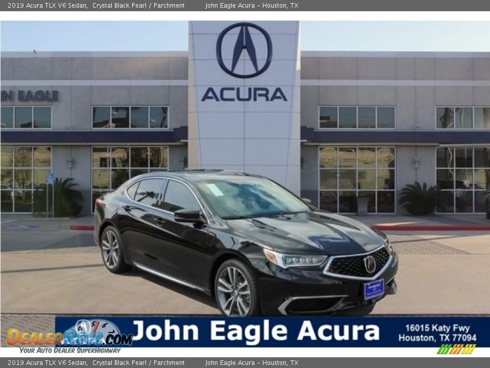 2019 Acura TLX V6 Sedan Crystal Black Pearl / Parchment Photo #1