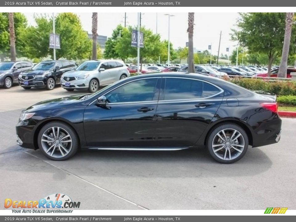 2019 Acura TLX V6 Sedan Crystal Black Pearl / Parchment Photo #4