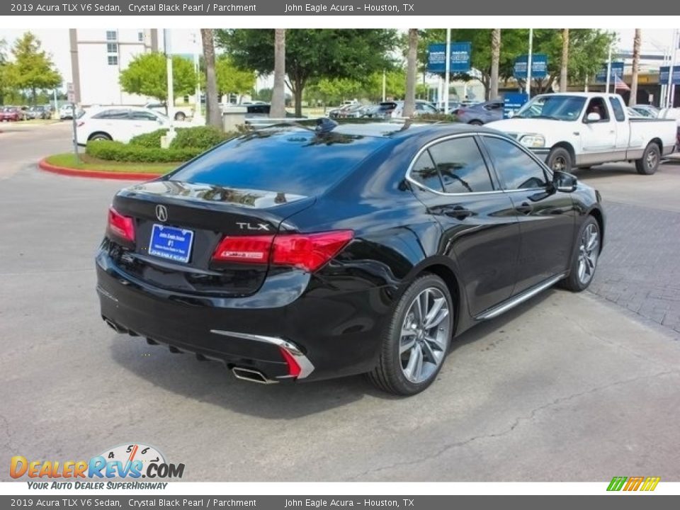 2019 Acura TLX V6 Sedan Crystal Black Pearl / Parchment Photo #7