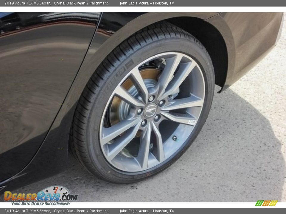 2019 Acura TLX V6 Sedan Crystal Black Pearl / Parchment Photo #13