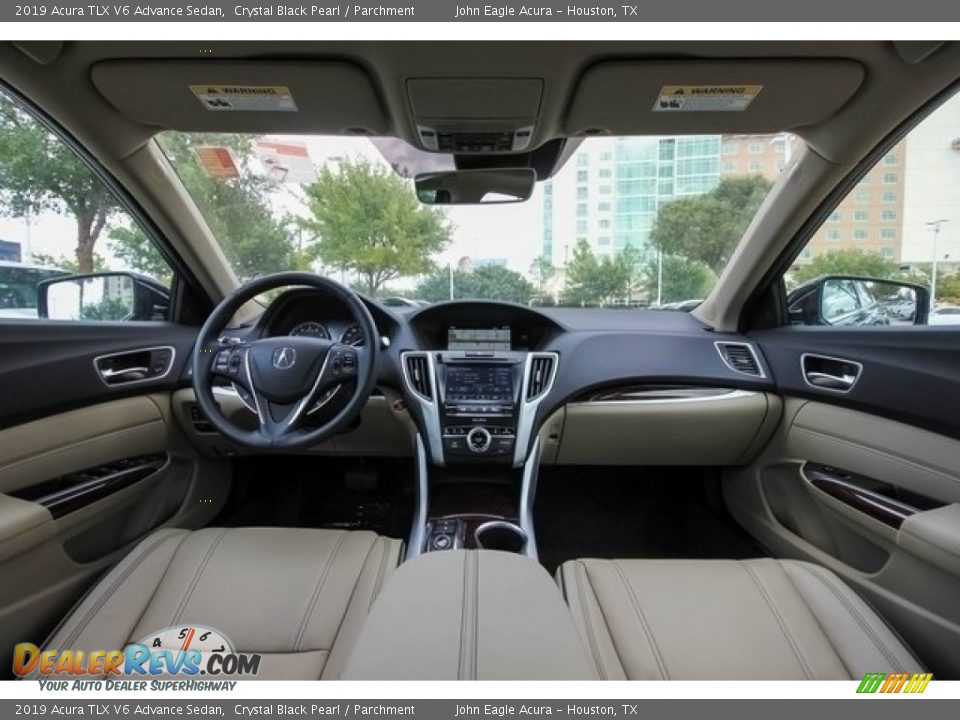 2019 Acura TLX V6 Advance Sedan Crystal Black Pearl / Parchment Photo #9