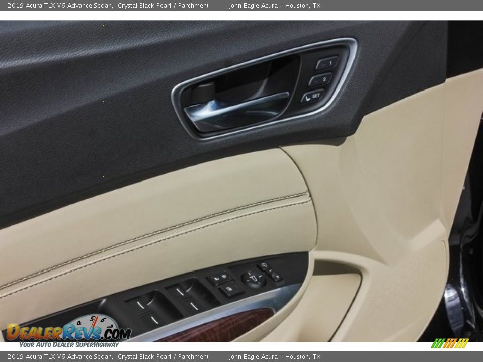 2019 Acura TLX V6 Advance Sedan Crystal Black Pearl / Parchment Photo #12